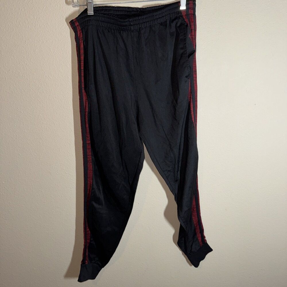 VTG Game Time Women’s Leggings Black Red Stripes